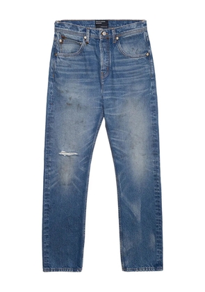 Enfants Riches Déprimés distressed straight-leg jeans - Blue
