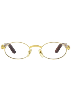 Cartier 1990-2000s oval-frame sunglasses - Gold