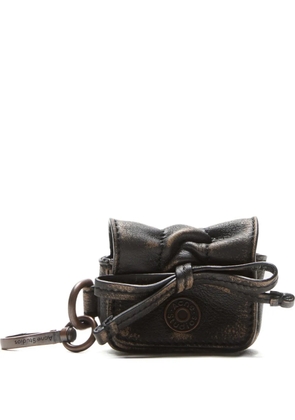 Acne Studios multi-pocket headphones case - Brown