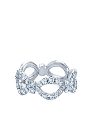 KWIAT 18kt white gold diamond Jasmine open circles ring
