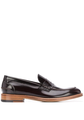 Dell'oglio leather slip-on loafers - Brown