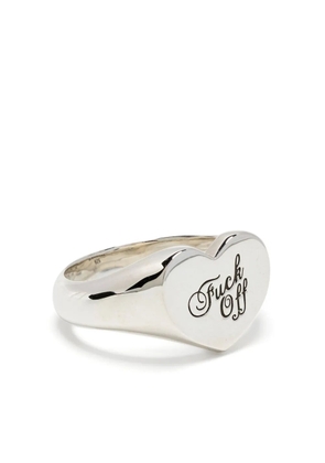 Stolen Girlfriends Club Warm Welcome heart-shaped ring - Silver