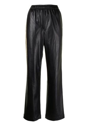 Goen.J faux-leather lounge trousers - Black