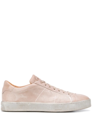 Santoni low lace-up sneakers - Neutrals
