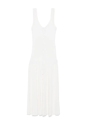 SANDRO knitted midi dress - White