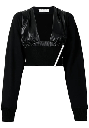 1017 ALYX 9SM cropped sweatshirt-sleeve top - Black