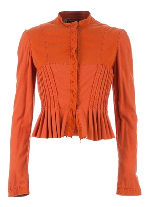 Projet Alabama pleated and cropped jacket - Orange