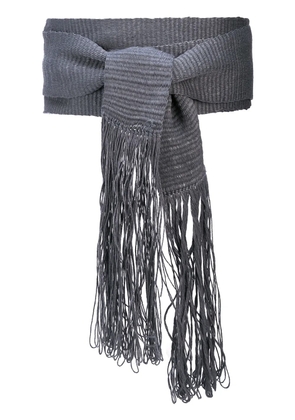 VOZ fringed wrap-style belt - Grey