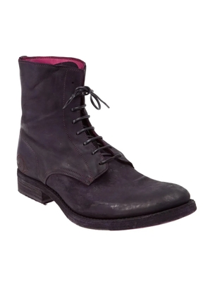 L'Eclaireur Made By distressed lace-up boot - Purple