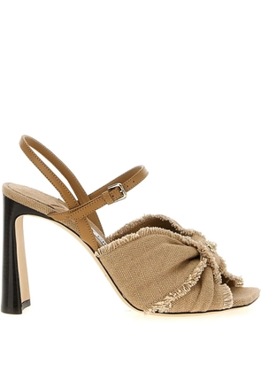 Jimmy Choo 95mm Annika sandals - Neutrals