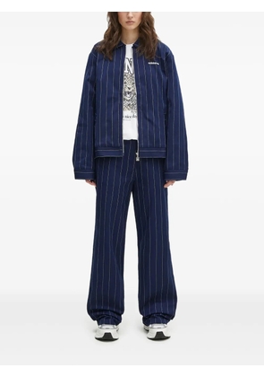 adidas pinstripe zip-up jacket - Blue