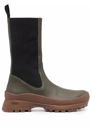 ATP Atelier knee-length leather boots - Green