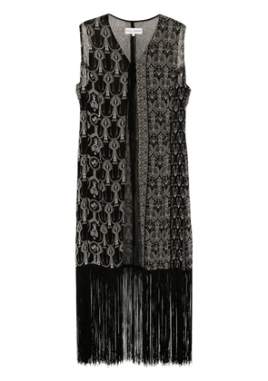 Dolce & Gabbana Pre-Owned 1990s fringe-detail jacket - Black