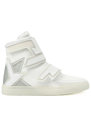 Alberto Premi velcro fastening hi-top sneakers - White