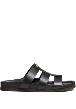 Valentino Garavani Studshield leather sandals - Black