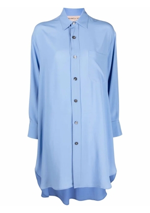 Blanca Vita patch-pocket shirt dress - Blue