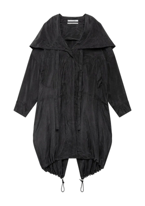 Another Tomorrow zip-up parka - Black