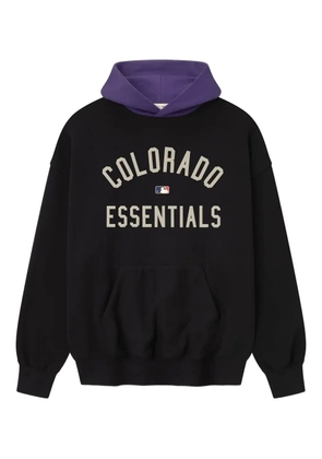 FEAR OF GOD ESSENTIALS x MLB Rockies logo hoodie - Black