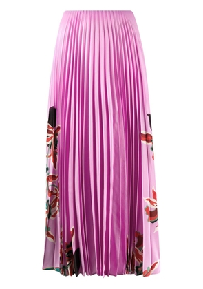 Valentino Garavani floral print pleated skirt - Pink
