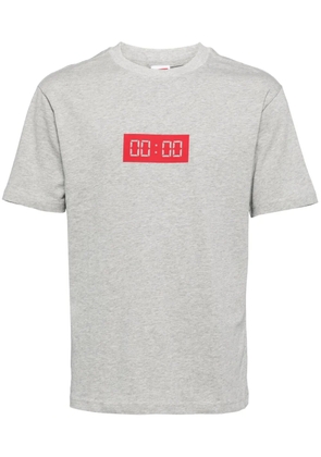Ground Zero logo-appliqué cotton T-shirt - Grey