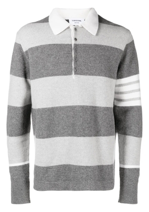Thom Browne Rugby Jacquard Pullover - Grey