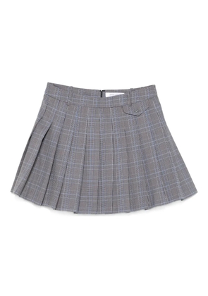 Maison Kitsuné pleated mini skirt - Blue