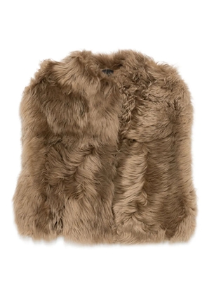Blancha shearling gilet - Brown