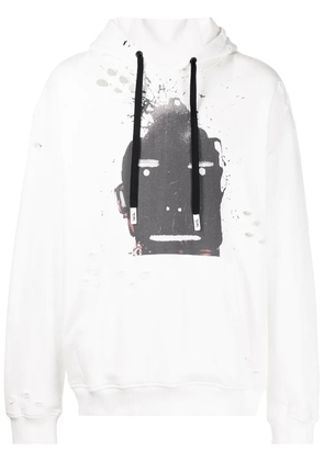 Haculla Blowing Up Growing Up cotton hoodie - White
