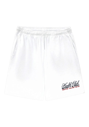 Sporty & Rich logo-print shorts - White