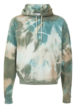 John Elliott tie-dye effect drawstring hoodie - Multicolour
