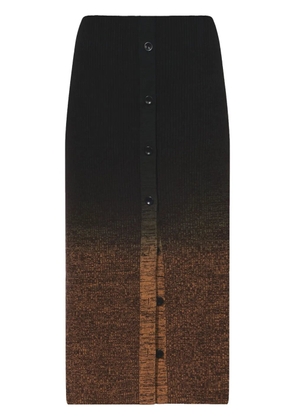 Proenza Schouler White Label Marl gradient-effect skirt - Brown
