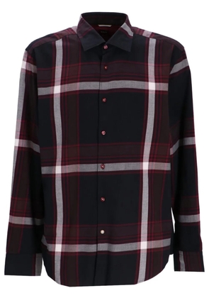 BOSS checked shirt - Black
