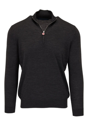 Kiton half-zip wool sweater - Grey