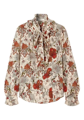 Ulla Johnson Catroux ruffled silk top - Neutrals