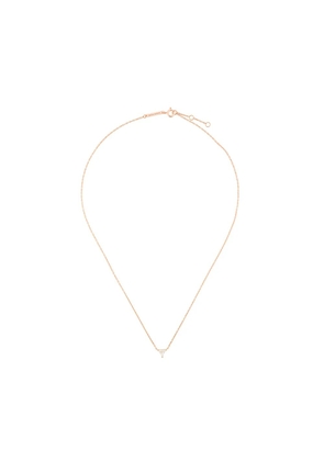 Delfina Delettrez Dots Solitaire diamond necklace - Metallic