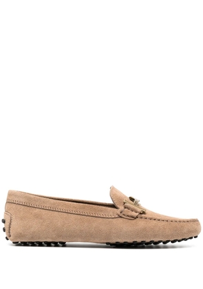 Tod's T-buckle driving loafers - Neutrals