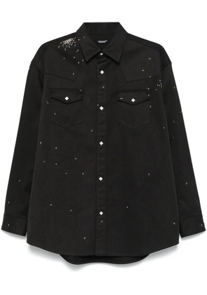 Undercover cross-motifs shirt - Black
