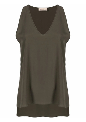 Blanca Vita V-neck vest top - Green