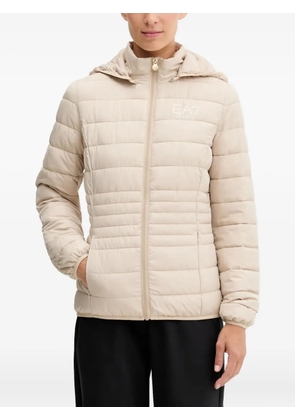 Ea7 Emporio Armani hooded padded jacket - Neutrals