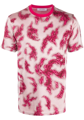Maccapani graphic-print jacquard T-shirt - Pink
