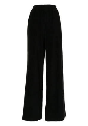 Ground Zero velvet wide-leg trousers - Black