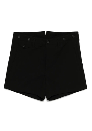 Yohji Yamamoto drop-crotch shorts - Black
