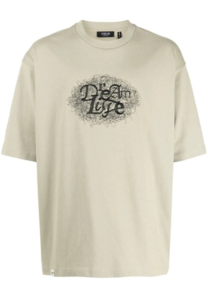 FIVE CM graphic-print cotton T-shirt - Green