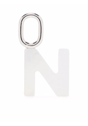 Maria Black Lucid Letter N charm - White