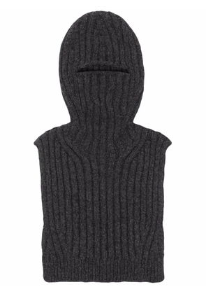 AMBUSH ribbed wool-blend balaclava - Black