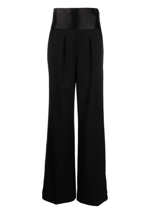 TOM FORD wide-leg high-waisted trousers - Black