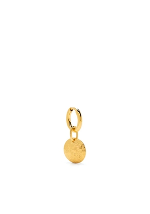 Maria Black Tan Huggie Earring - Gold