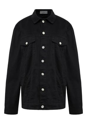 Amapô button-fastening denim jacket - Black