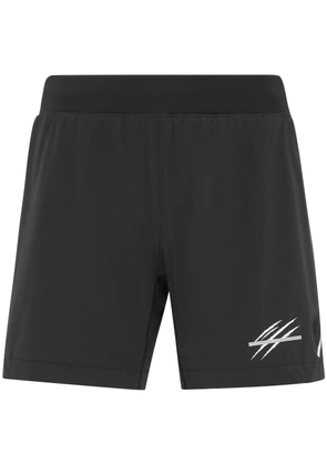 Plein Sport scratch-print running shorts - Black