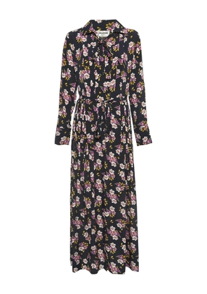 Zadig&Voltaire floral-print pleat-detail maxi dress - Brown